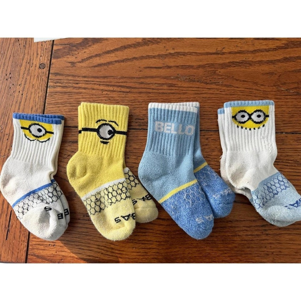 Bombas Junior Minions Socks Size J (8T-11T)